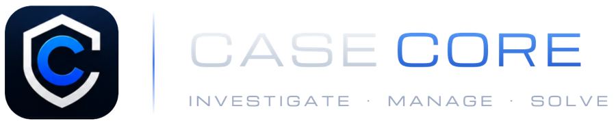 CaseCore. Investigate, manage, solve.